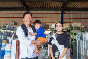 北川さんご夫婦と息子さん